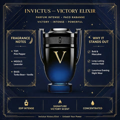 Paco Rabanne Invictus Victory Elixir Intense 100ml/3.4 Fl Oz NEW SEALED