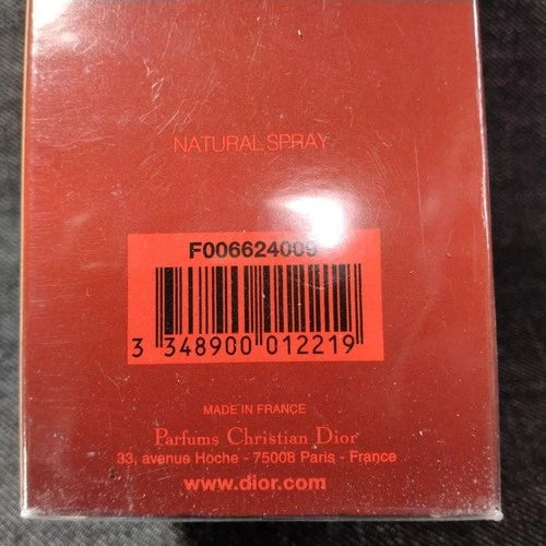 Christian Dior Fahrenheit EDT 100ml Sealed /Batch code 5002 made in 2005 (maybe)