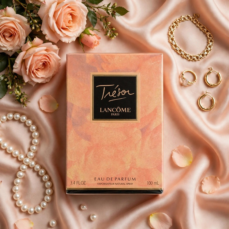 Lancome Tresor Eau de Parfum 100mL 3.4 fl oz Spray Perfume Fragrance with Box.